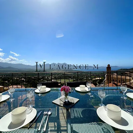 Bella Vista - Duplex D'exception Avec Terrasse Suspendue Et Vue Panoramique Sur La Baie De Calvi Dom wakacyjny *